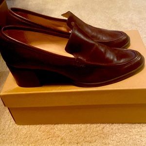 Enzo Angiolini brown soft leather shoes, 1.5 inches. Gentle worn.